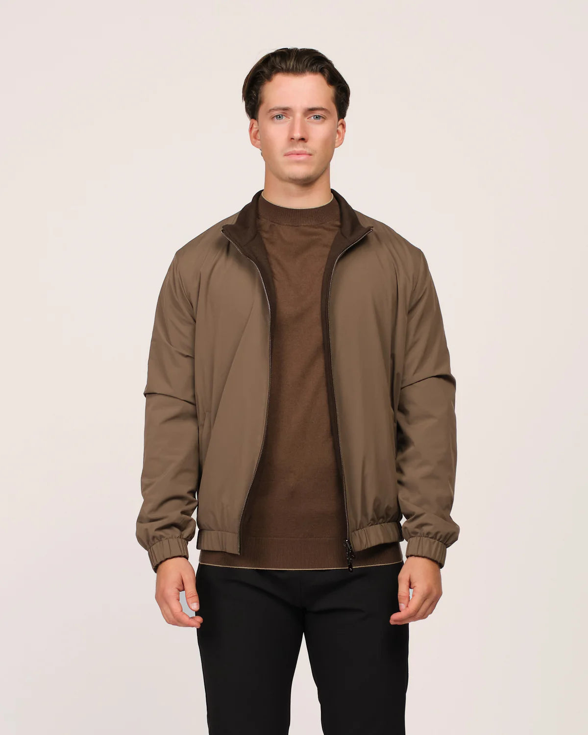 Reversible Merino Jacket brown/choco