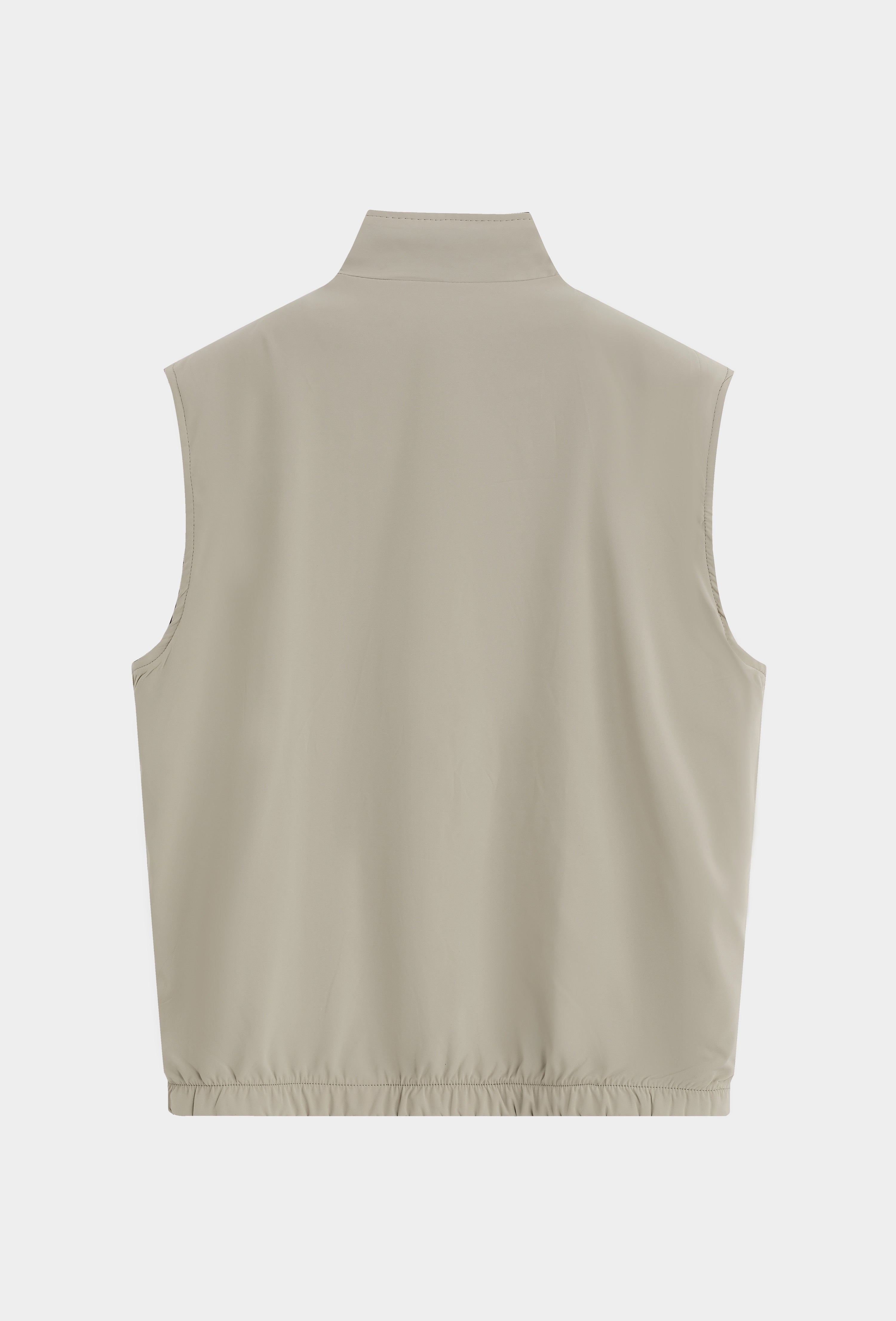 CA REVERSIBLE BODYWARMER - BLACK/TAUPE
