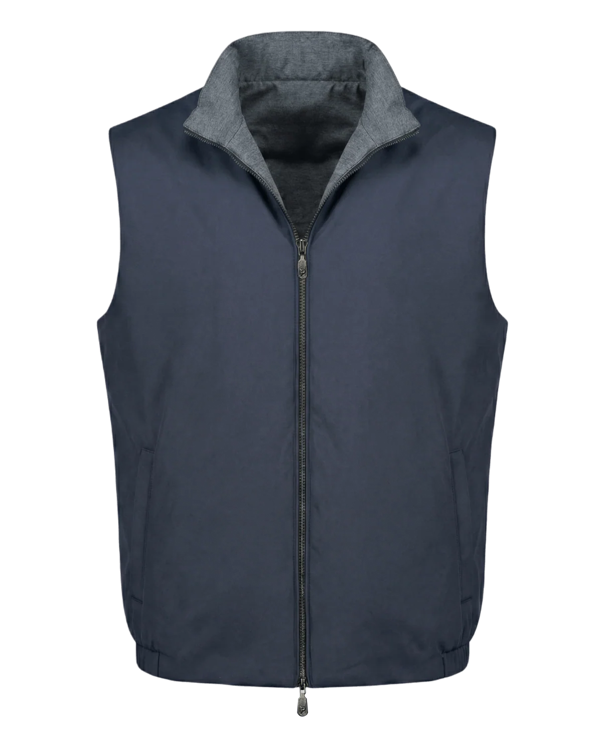Navy/grey Reversible Knit Bodywarmer