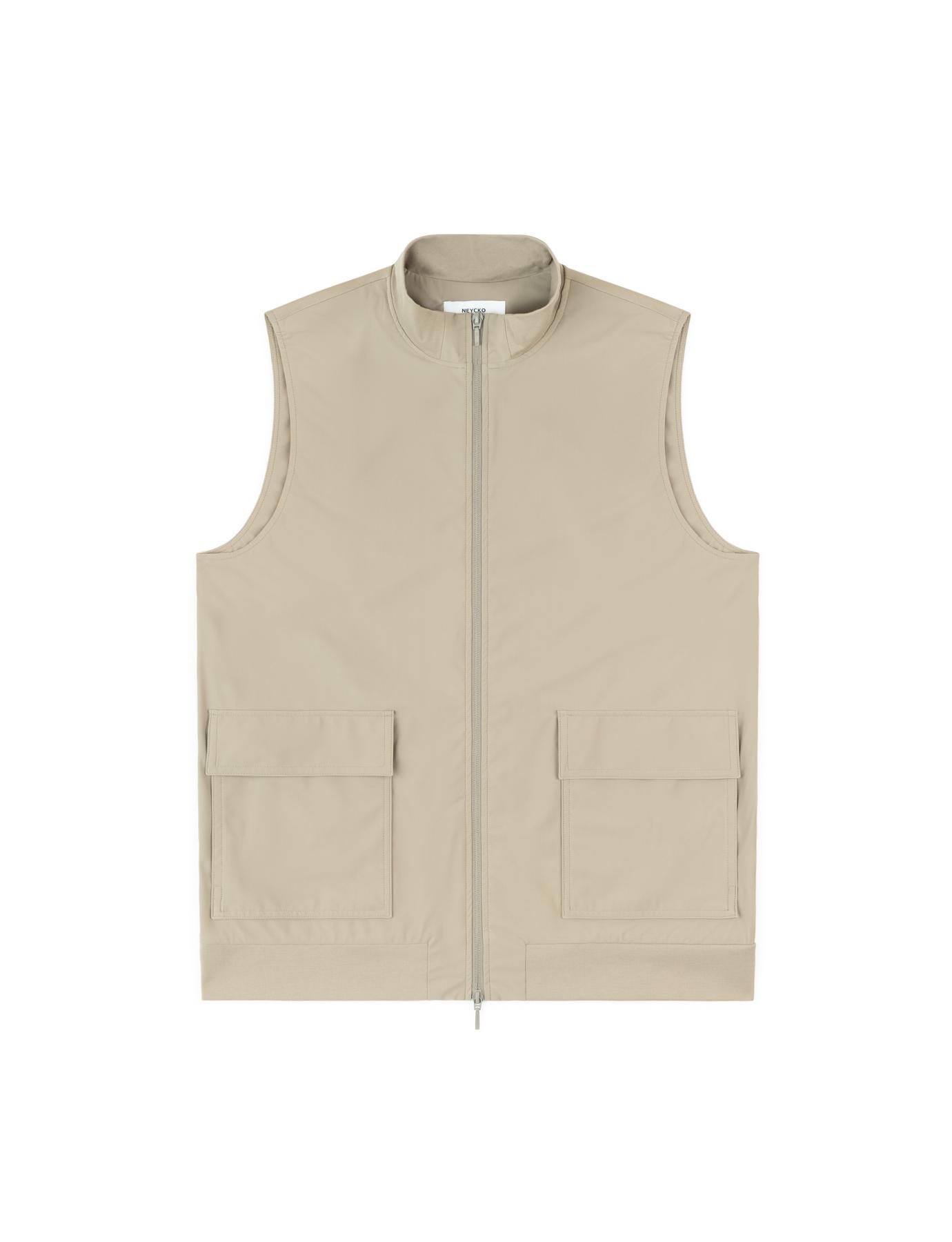 BODYWARMER POCKET TAUPE