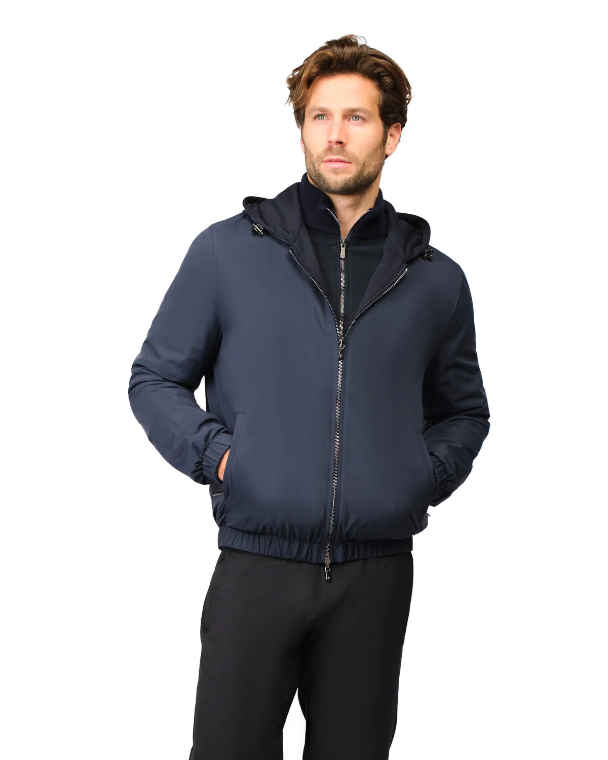 Reversible Merino Jacket Navy/Black