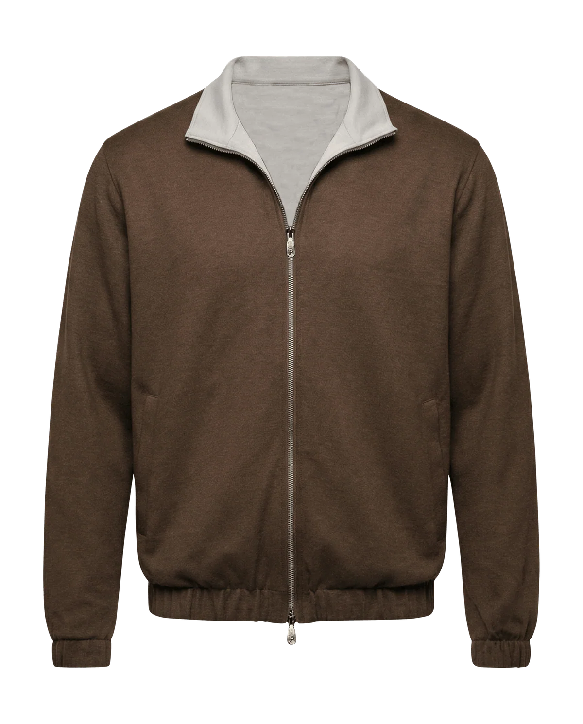 Reversible Merino Jacket Grey/Choco