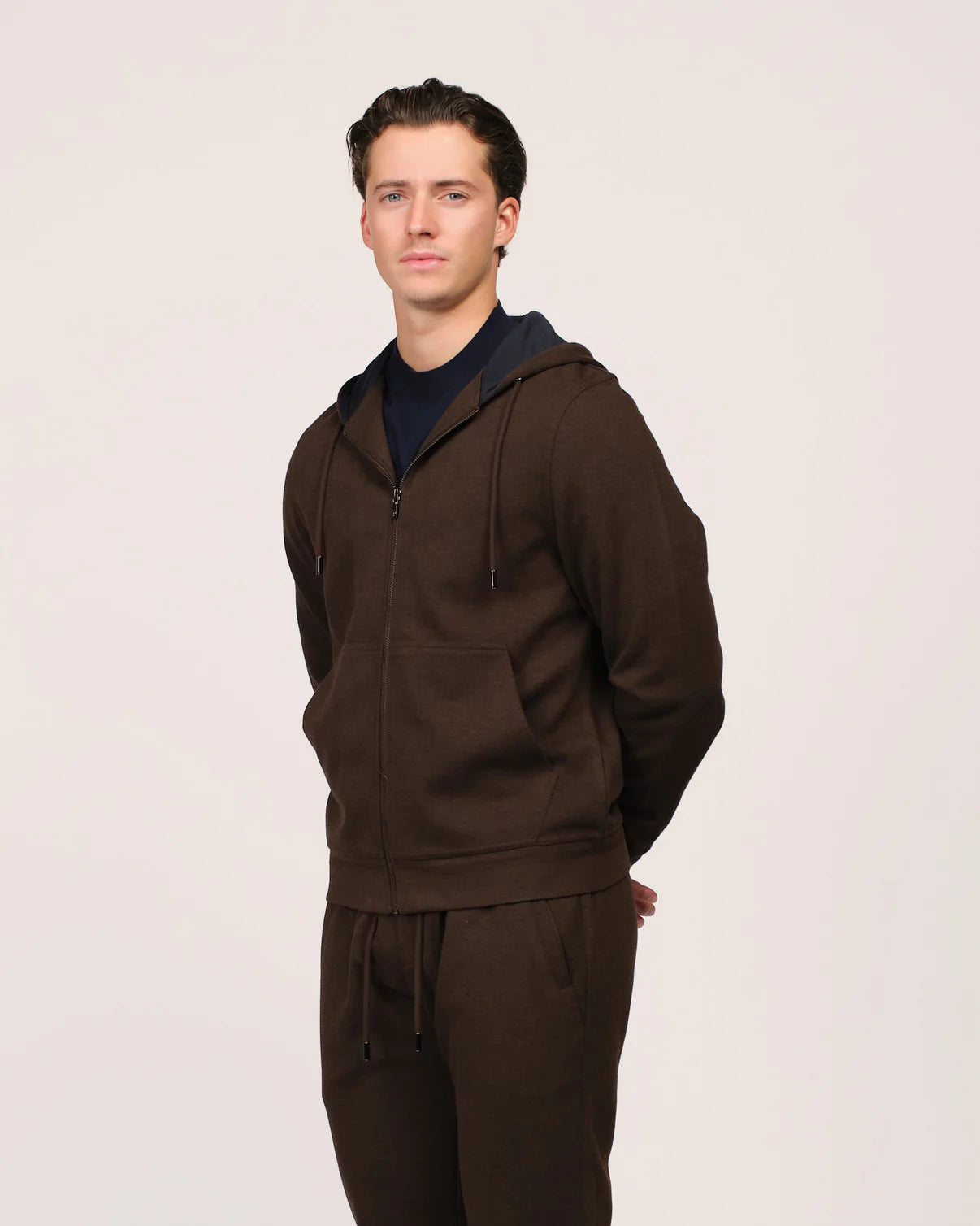 CASHWOOL TRACKSUIT - CHOCO BROWN