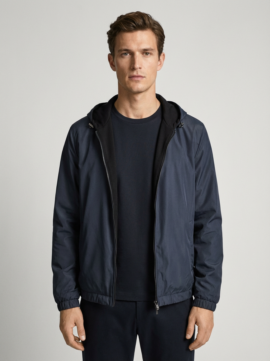 Reversible Merino Jacket Navy/Black