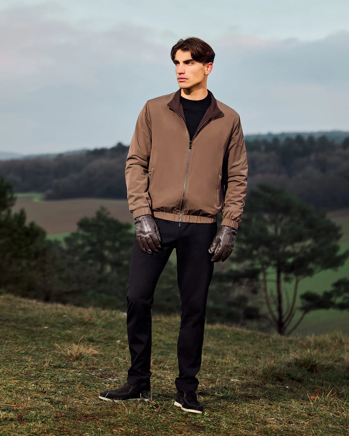 Reversible Merino Jacket brown/choco