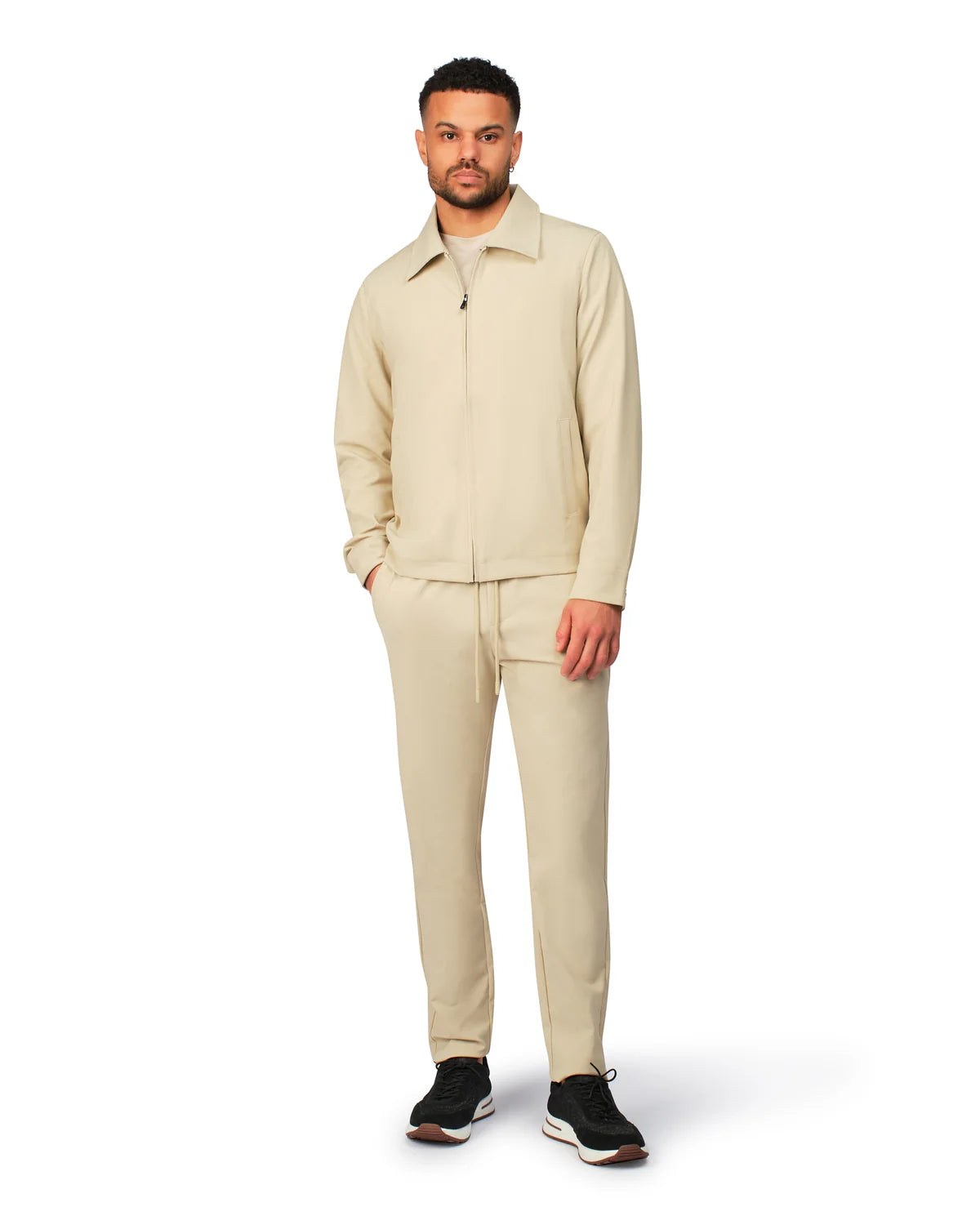 NYLON BLOUSON - BEIGE