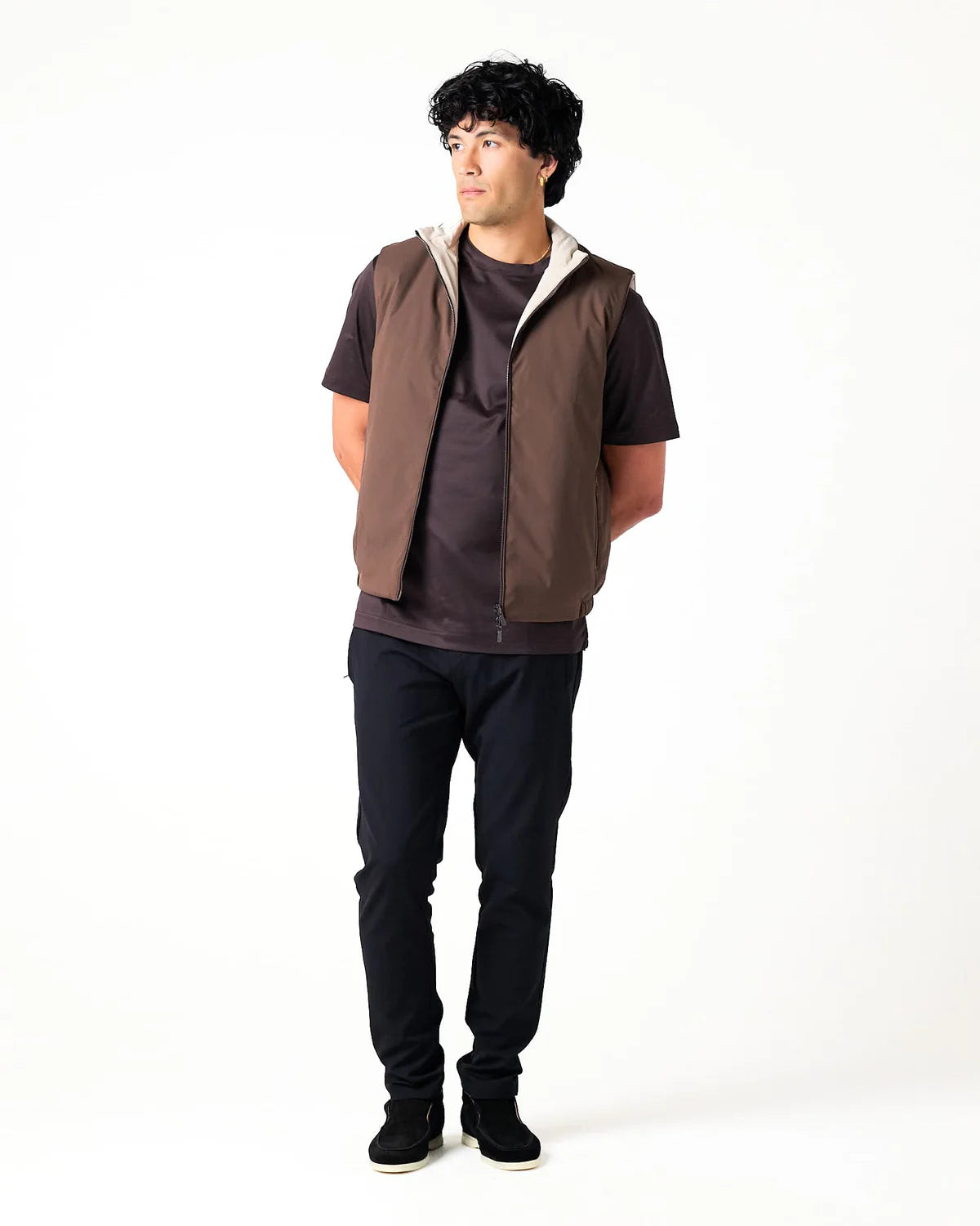 Brown/beige  Reversible Body Warmer