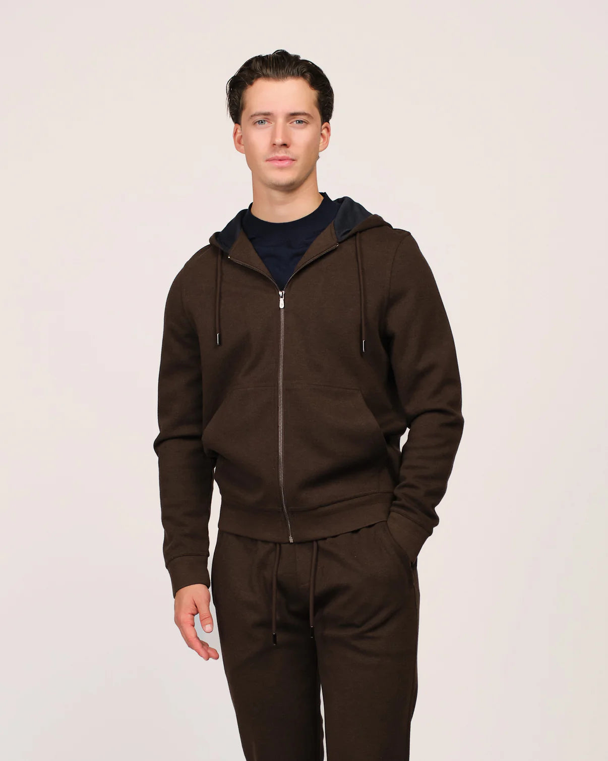 CASHWOOL TRACKSUIT - CHOCO BROWN