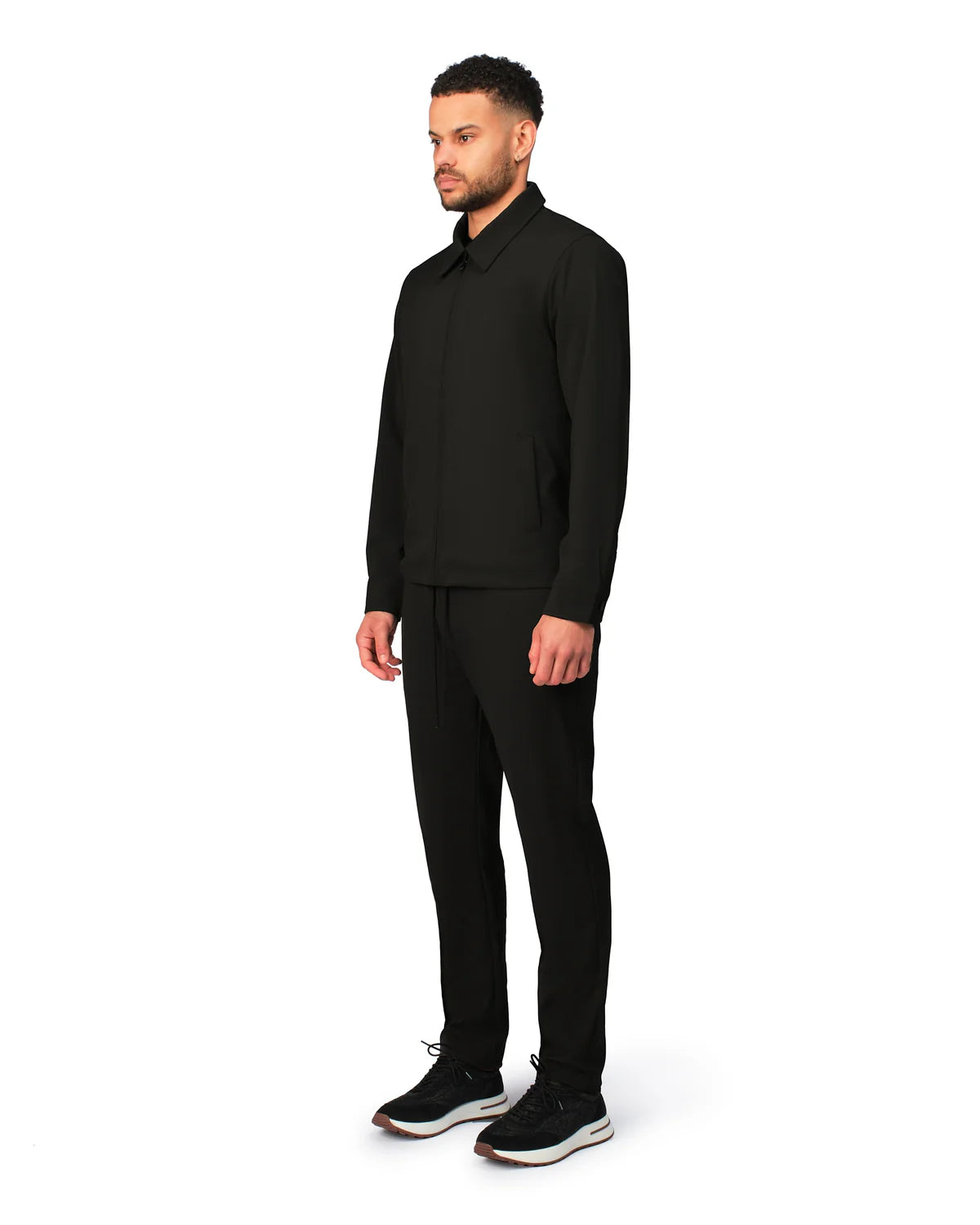 NYLON BLOUSON - BLACK