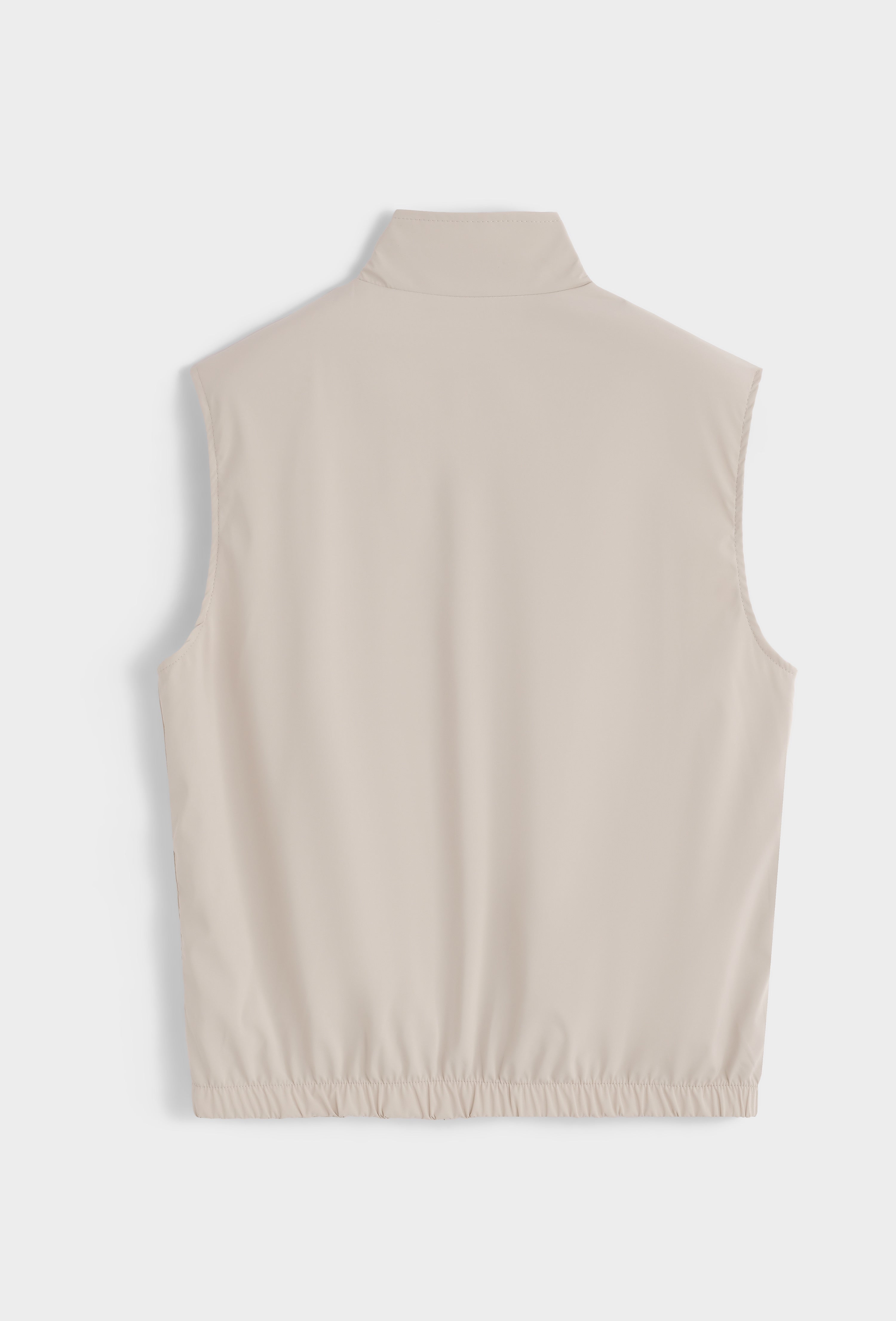 CA REVERSIBLE BODYWARMER - BEIGE/TAUPE