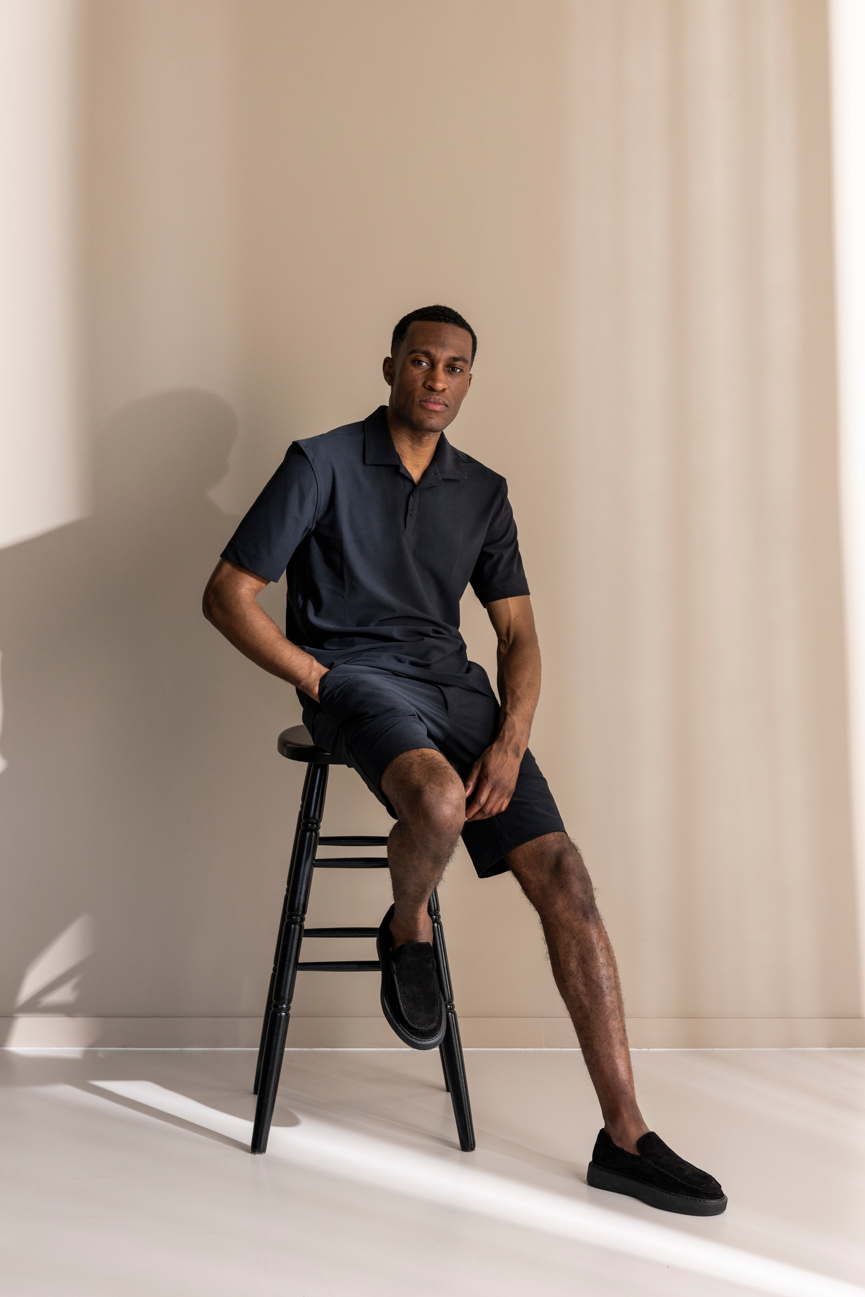 ALCANTARA POLO - BLACK