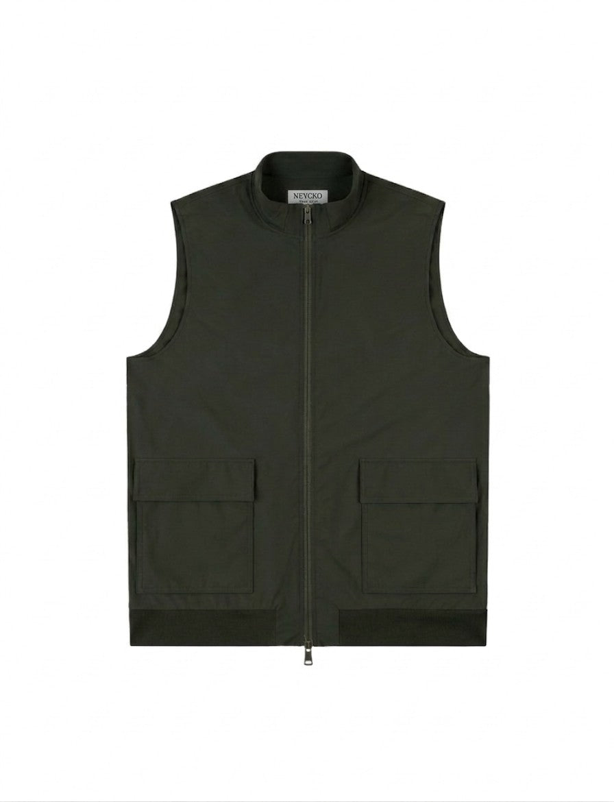 BODYWARMER POCKET FOREST GREEN