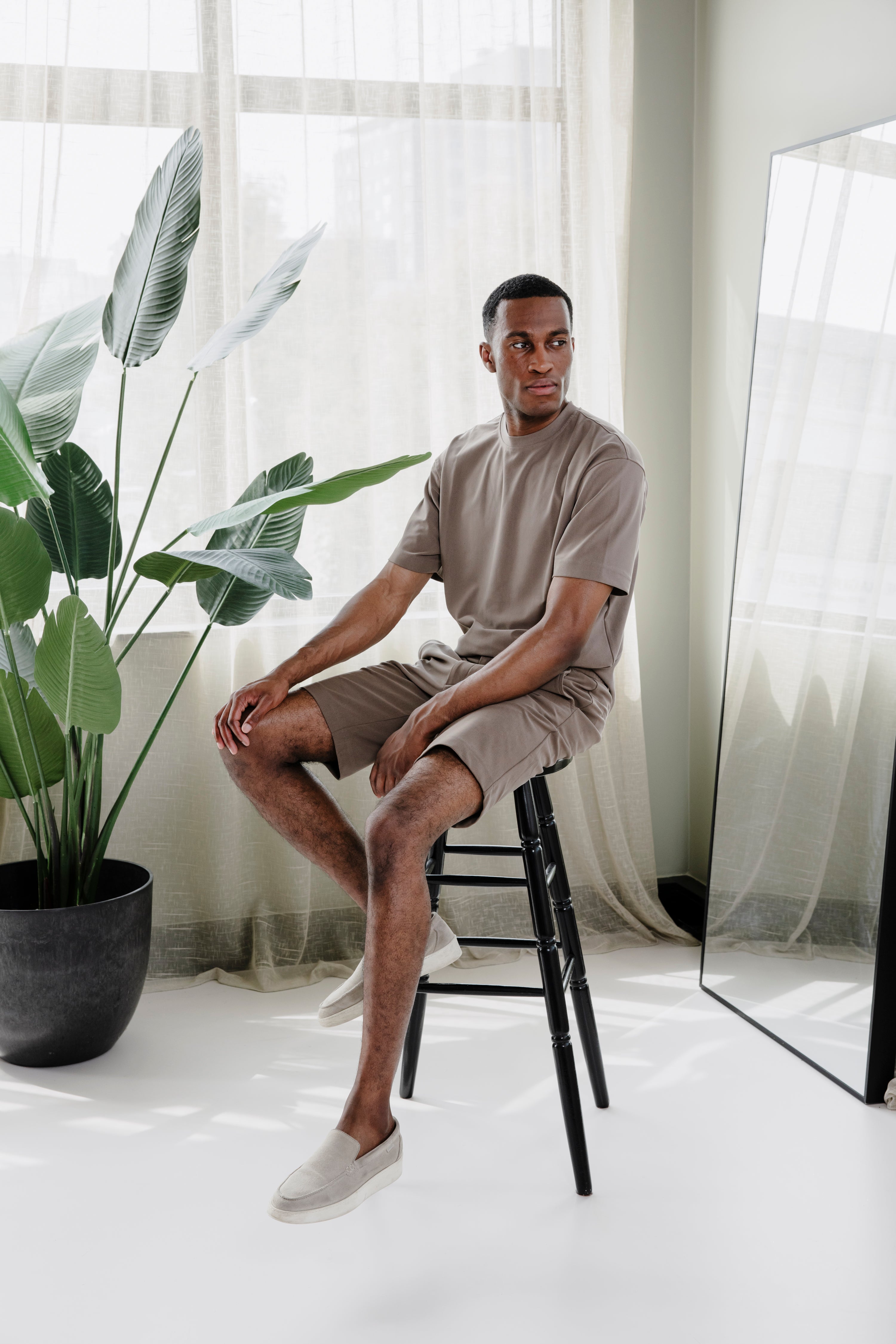 ALCANTARA T-SHIRT - ROAST
