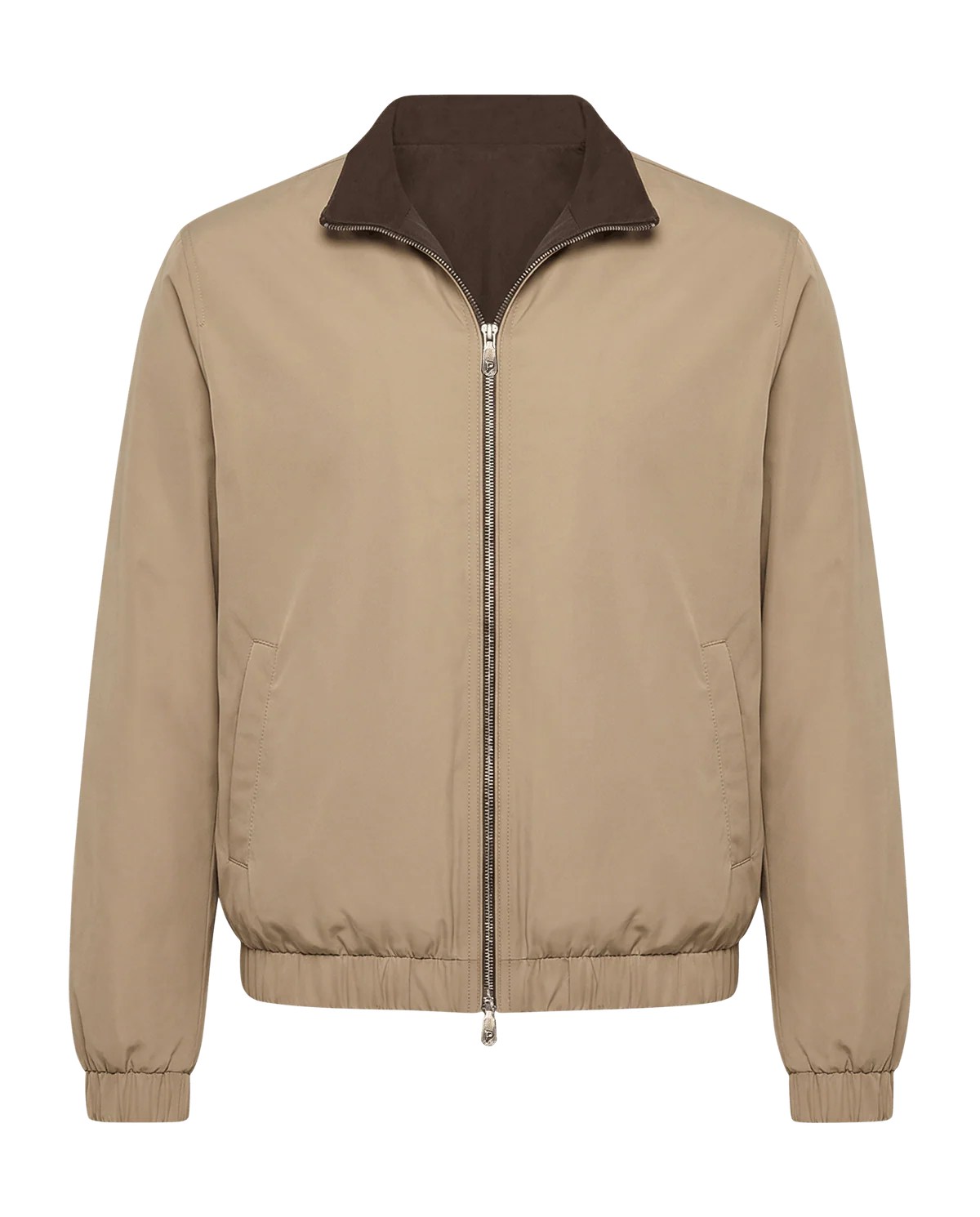 Reversible Merino Jacket beige/brown