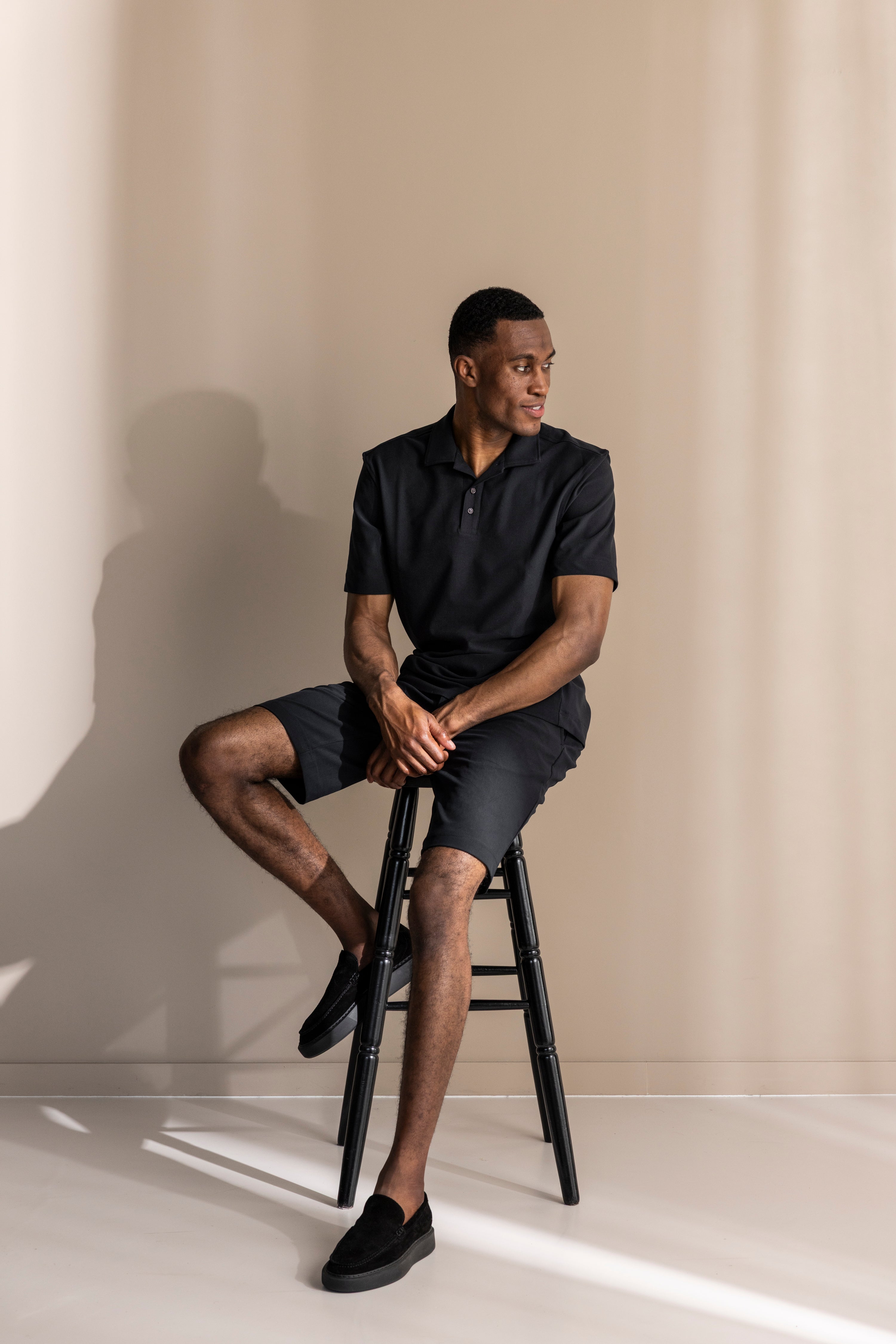 ALCANTARA POLO - BLACK