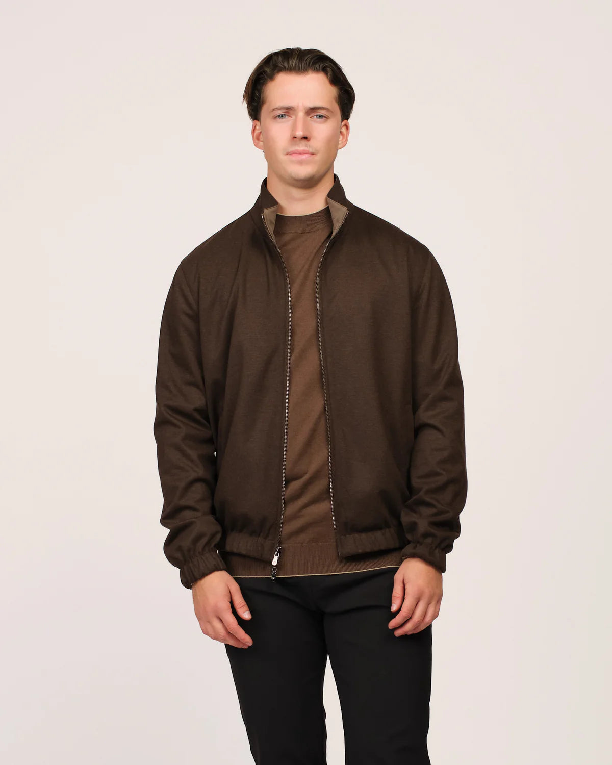 Reversible Merino Jacket brown/choco