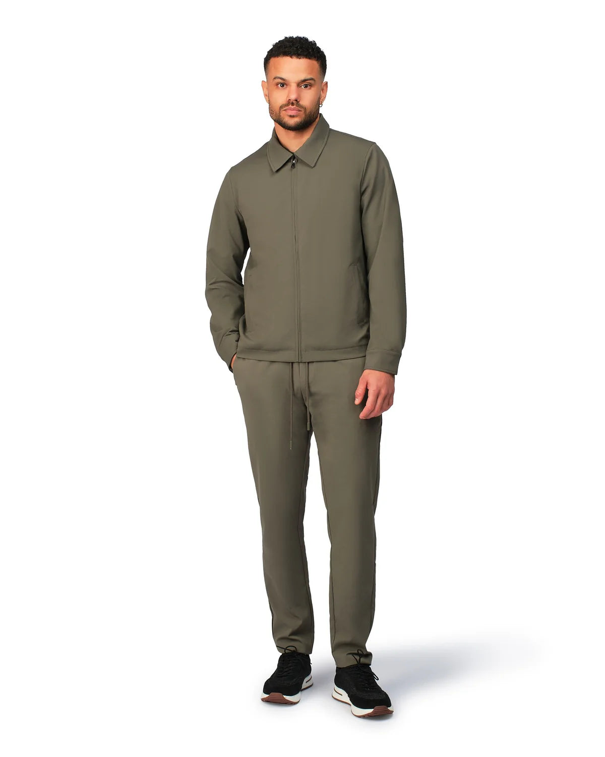 NYLON BLOUSON - OLIVE GREEN