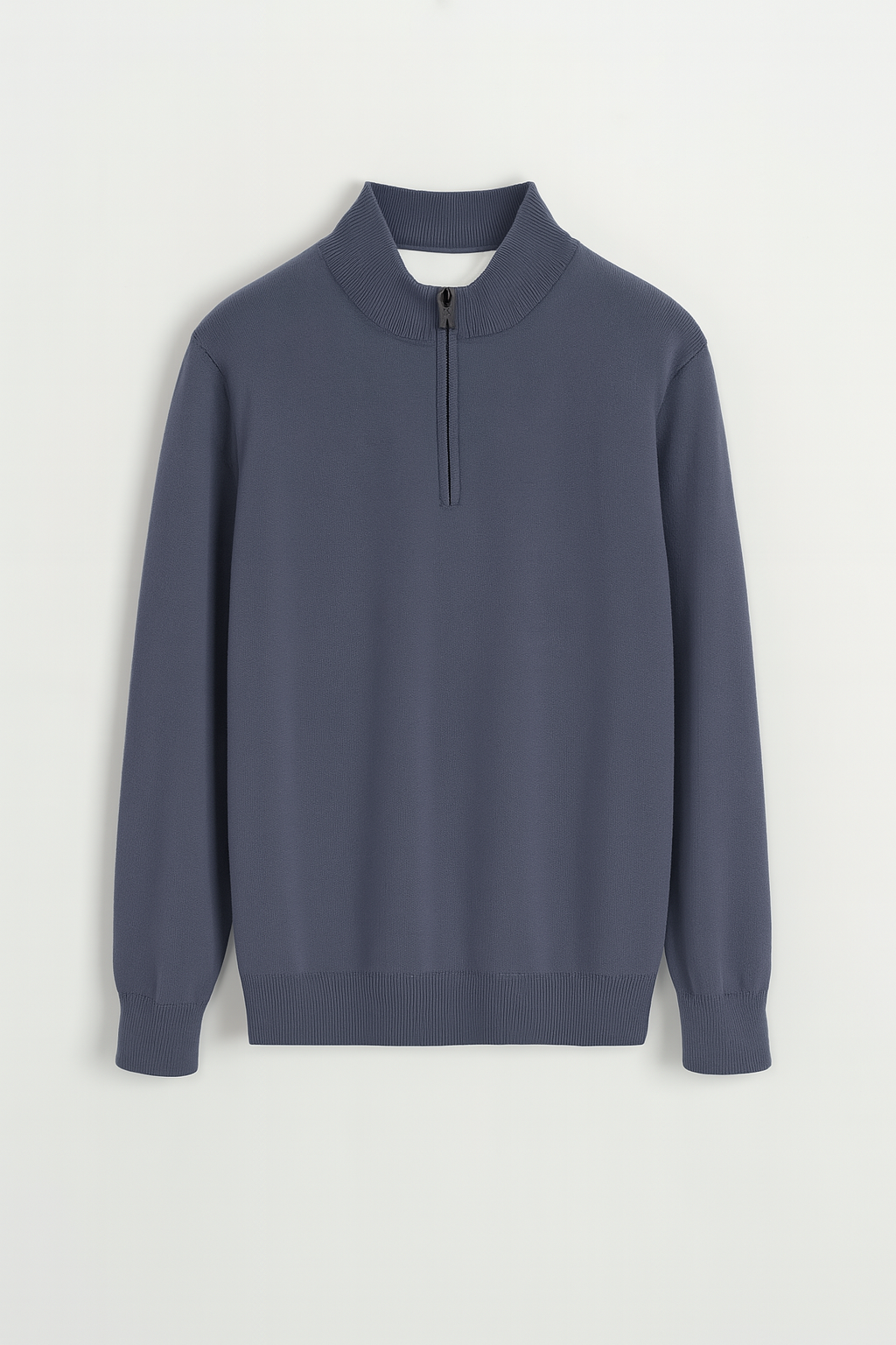 CA HALF ZIP VEST - BLEU GRIS