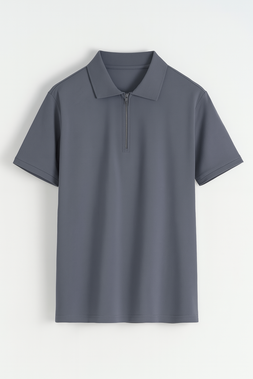 CLUB AMRI ZIP POLO - BLEU GRIS