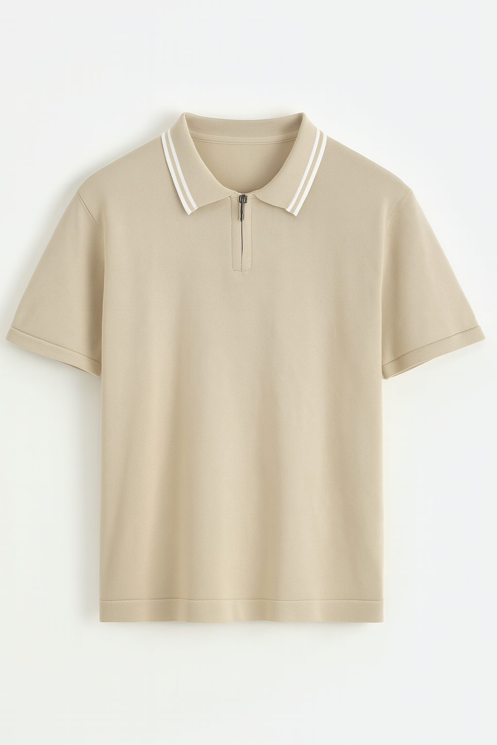 CA STRIPE POLO - BEIGE