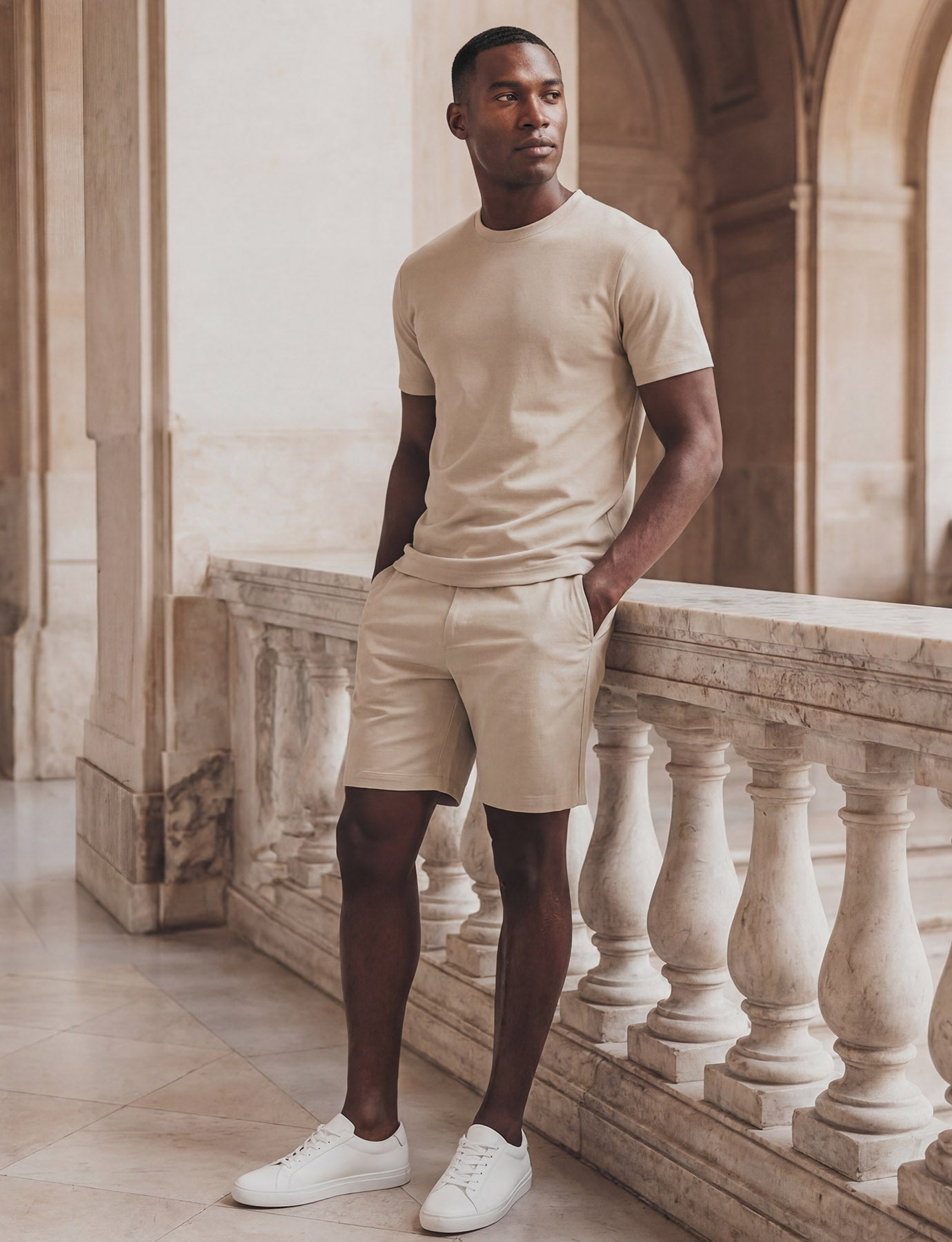 ALCANTARA SHORT - CHAI