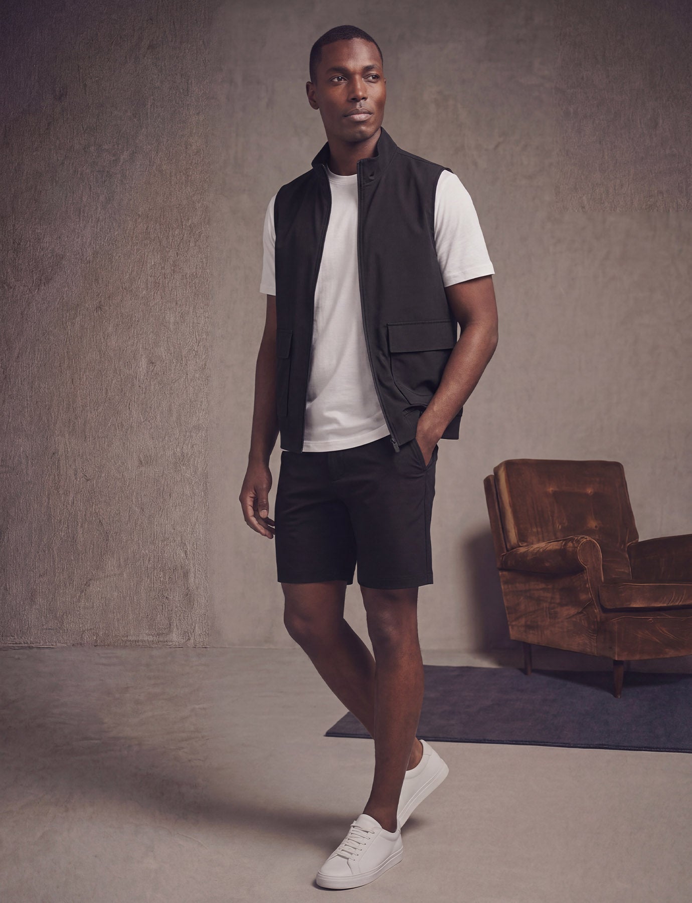 BODYWARMER POCKET BLACK