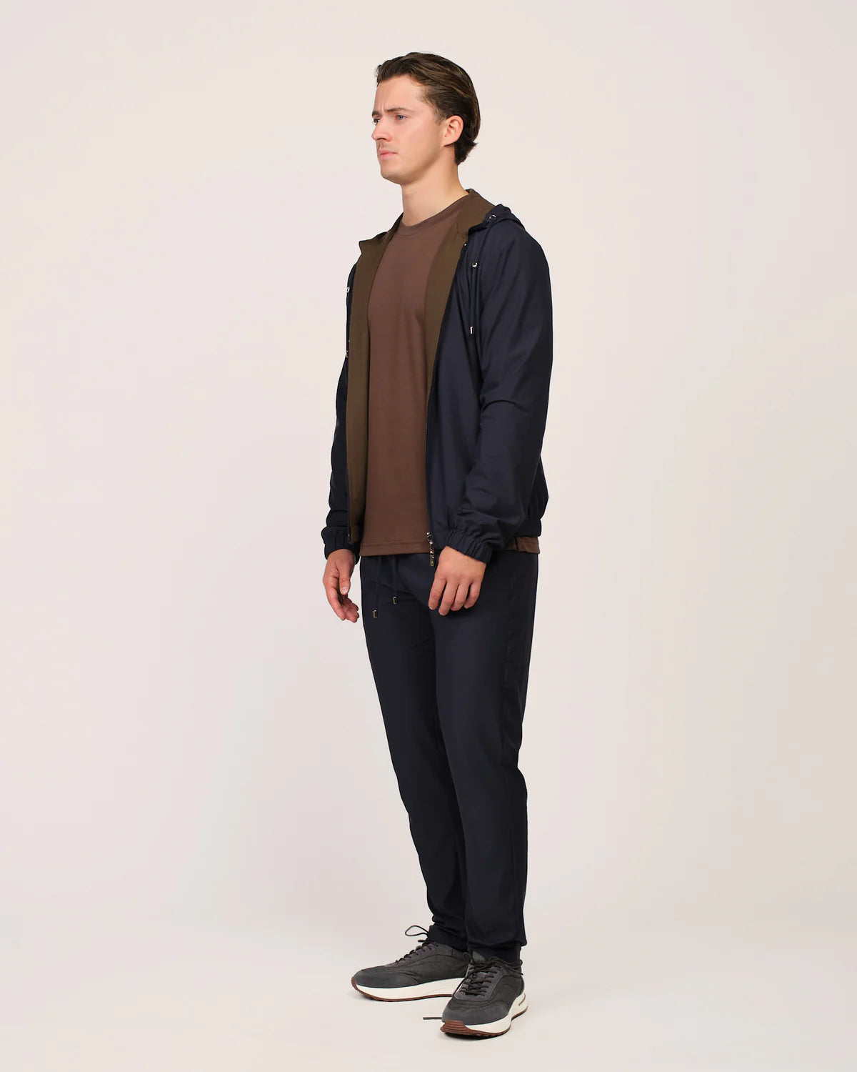 Reversible Tech Suit Navy Brown
