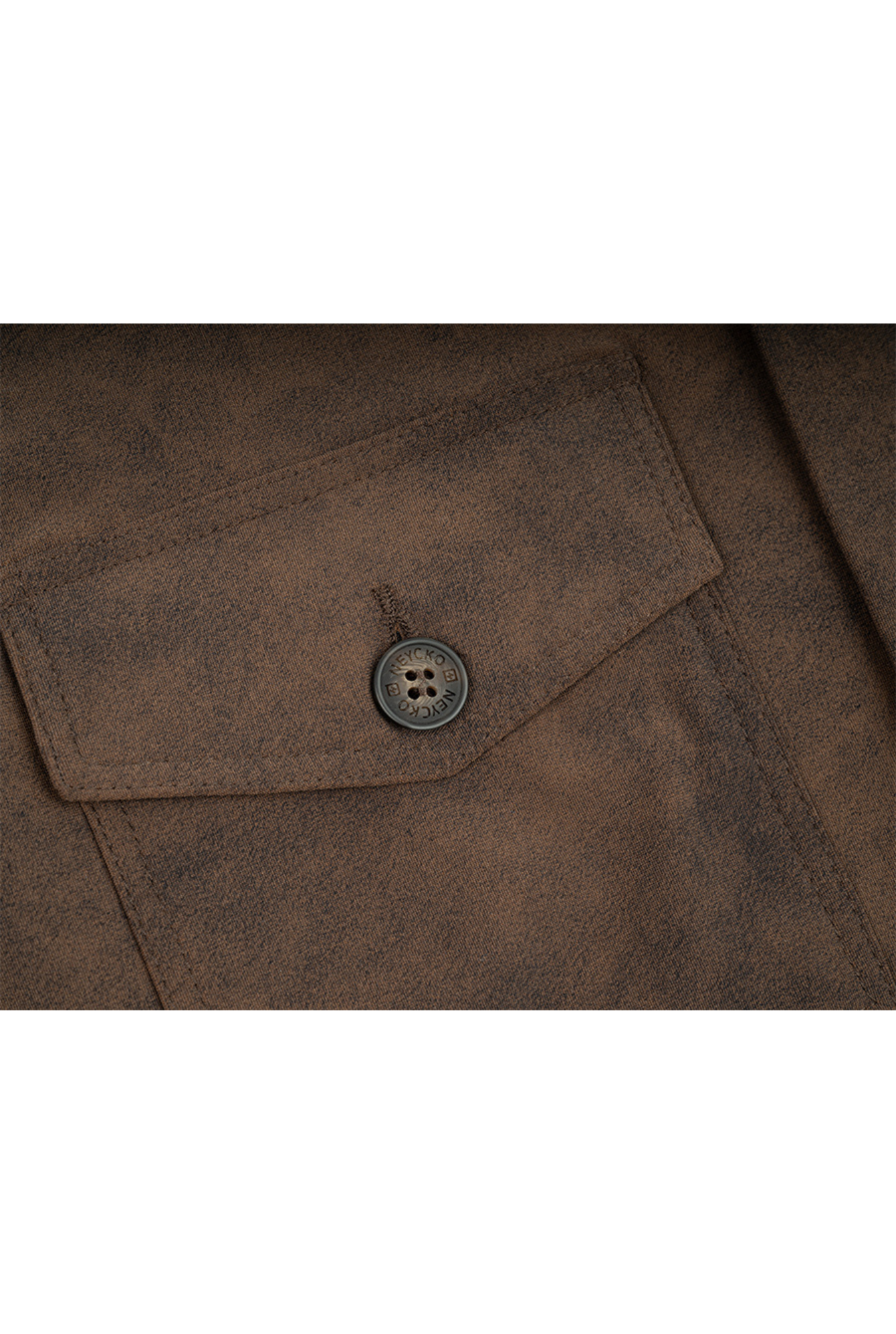 OVERSHIRT SUEDE - BROWN