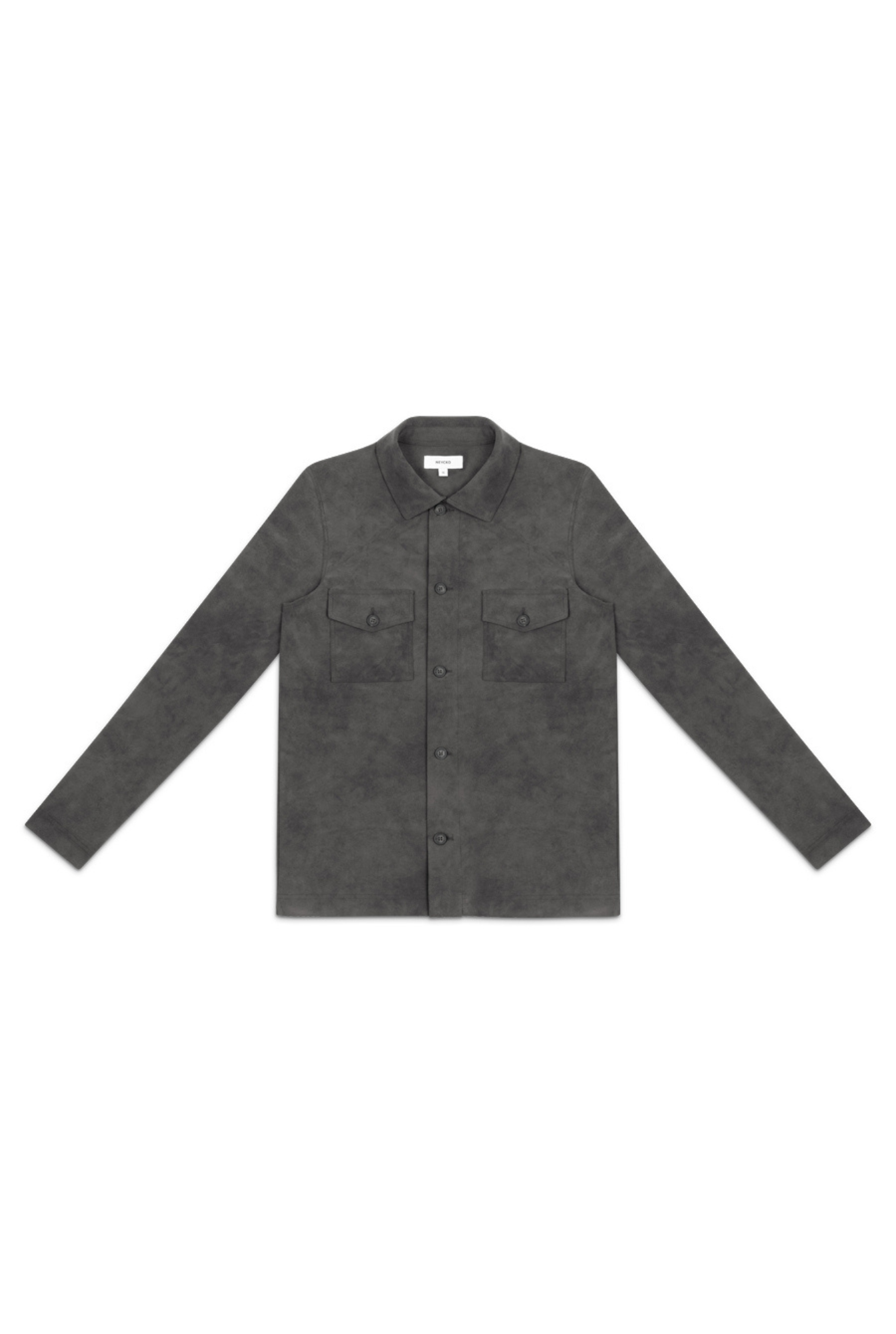 OVERSHIRT SUEDE - GREY