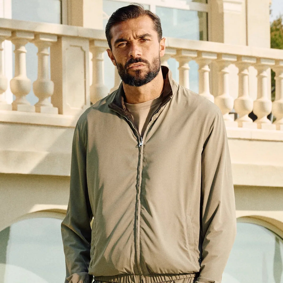 Reversible Tech Suit Taupe
