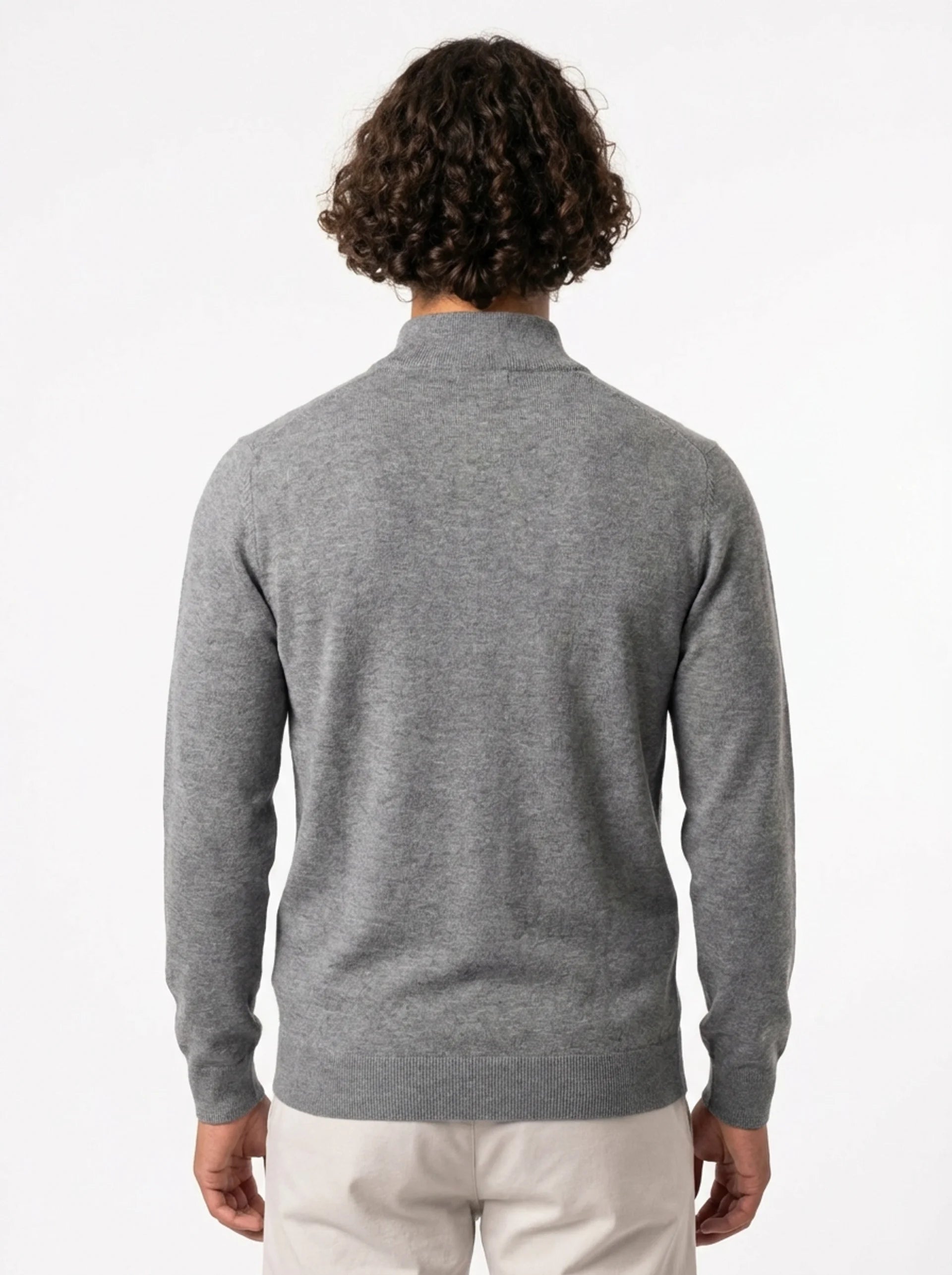 Club Amri Knitwear Quarter Zip - GREY