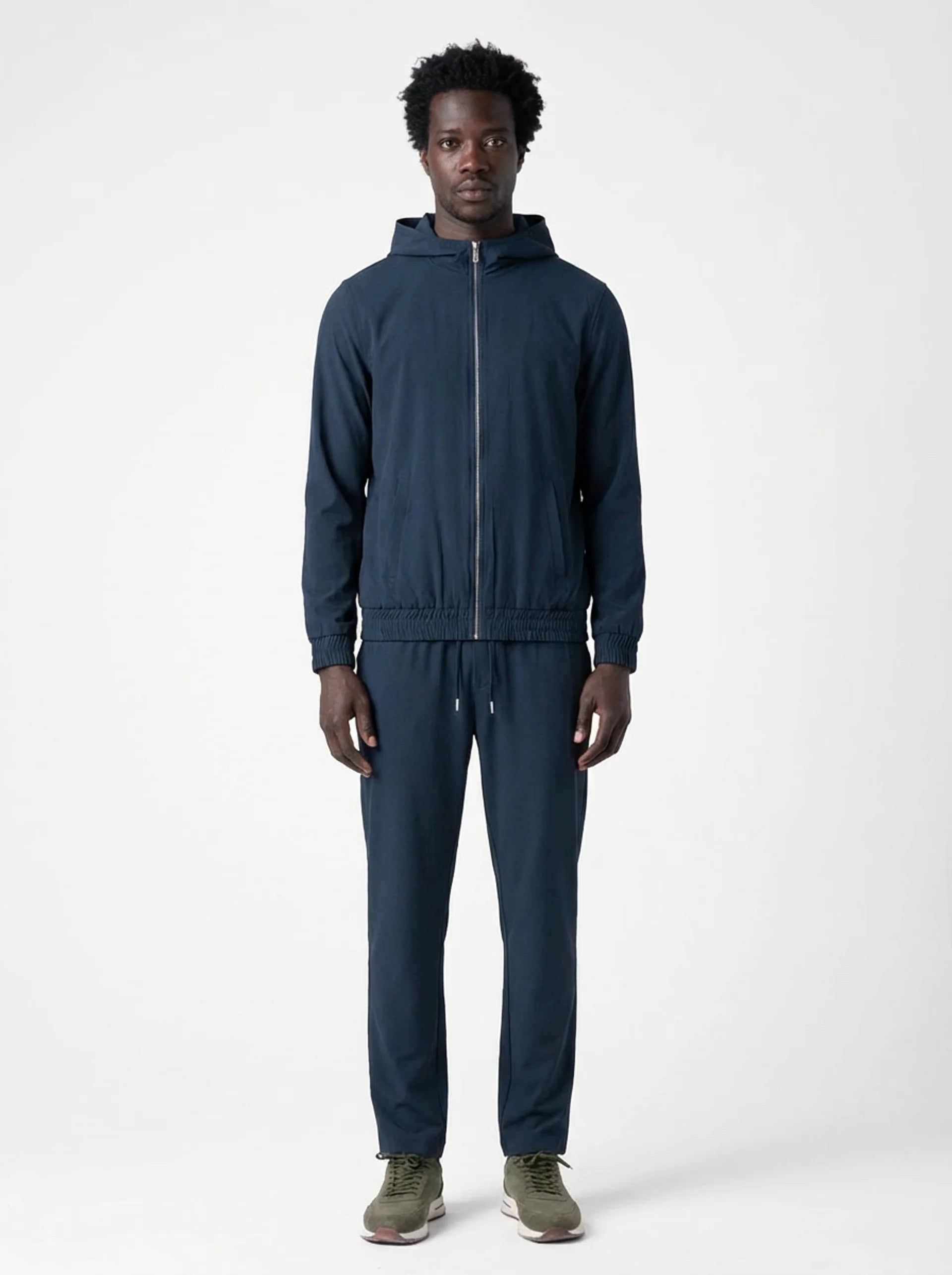 Club Amri nylon hooded techsuit - BLUE