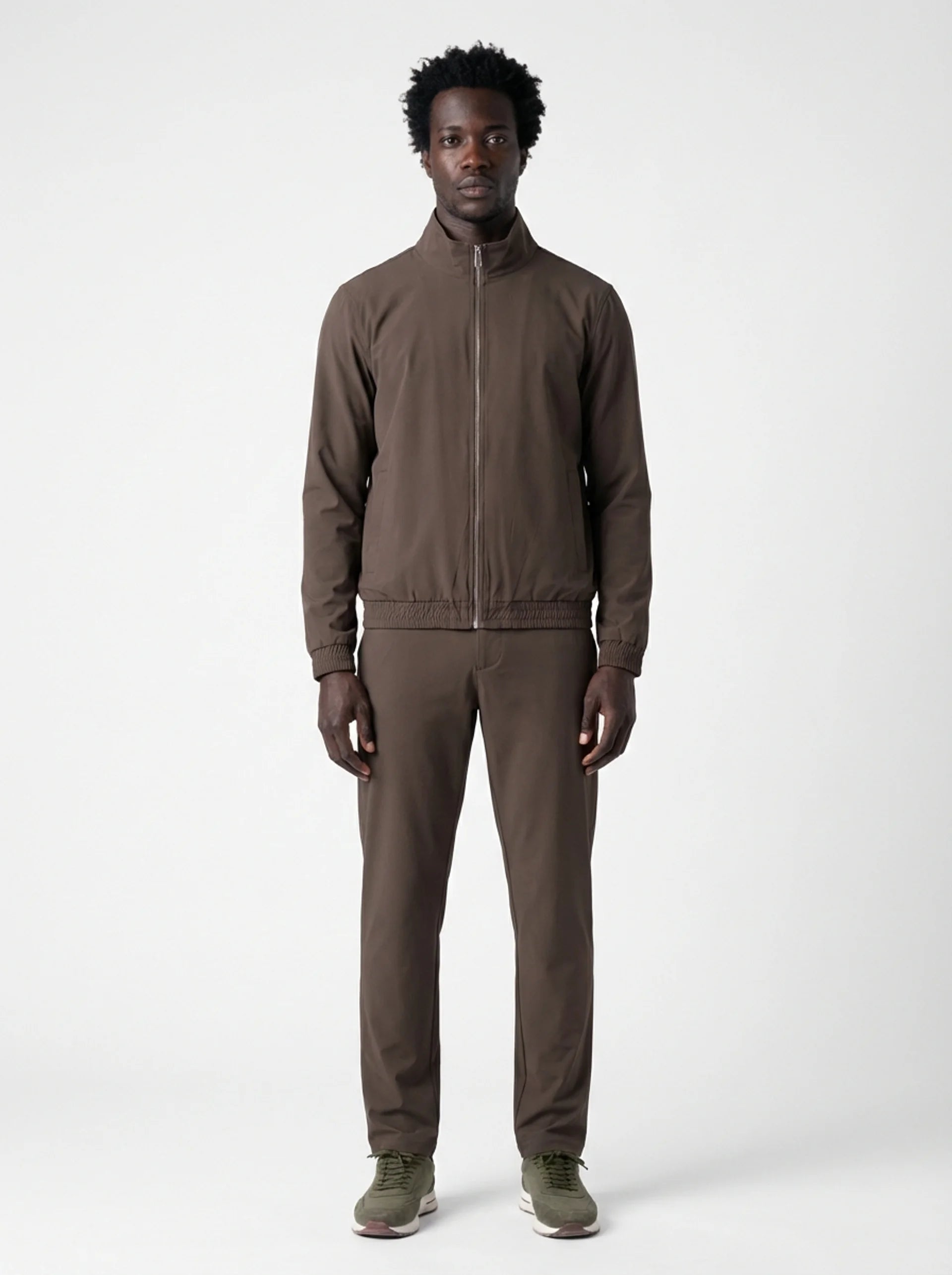 Club Amri nylon blouson - MOSS GREEN TAUPE