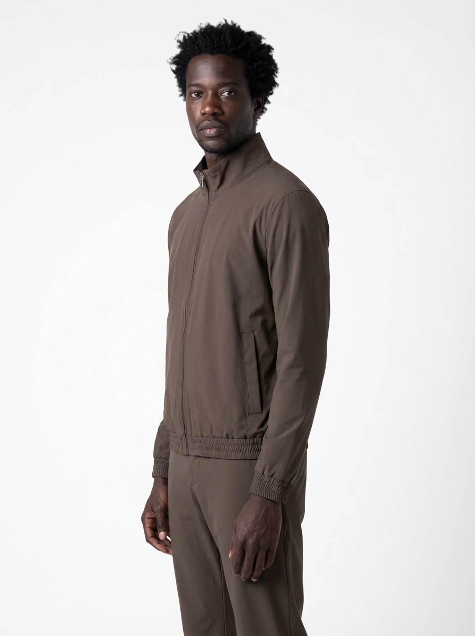 Club Amri nylon blouson - MOSS GREEN TAUPE