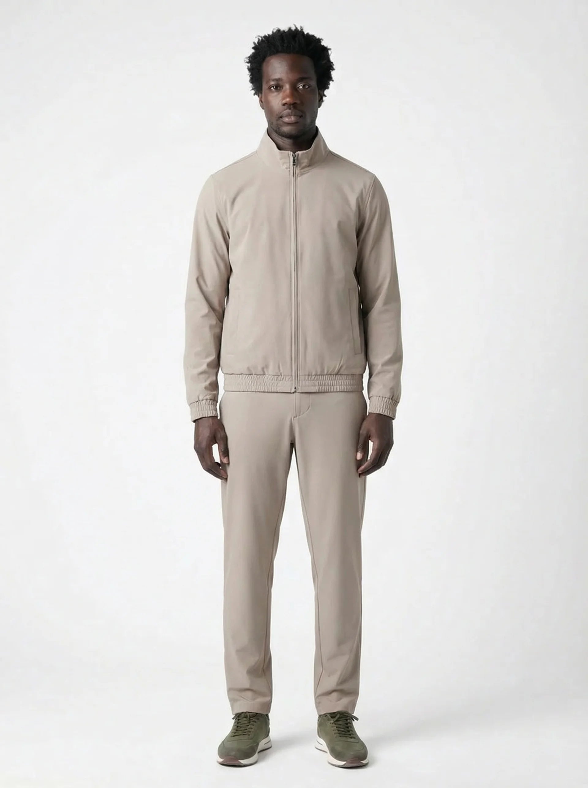 Club Amri nylon techsuit - BEIGE