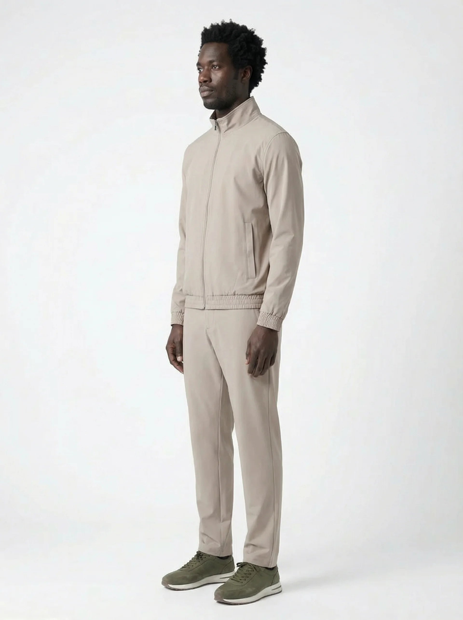 Club Amri nylon techsuit - BEIGE