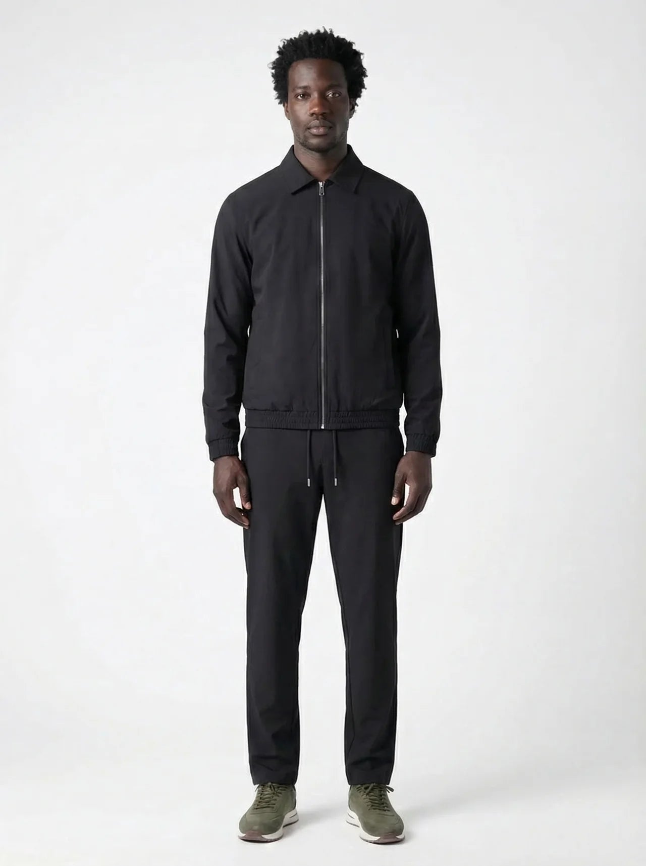 Club Amri viscose techsuit - BLACK