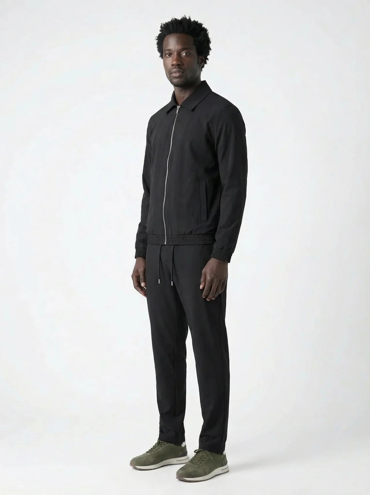 Club Amri viscose techsuit - BLACK