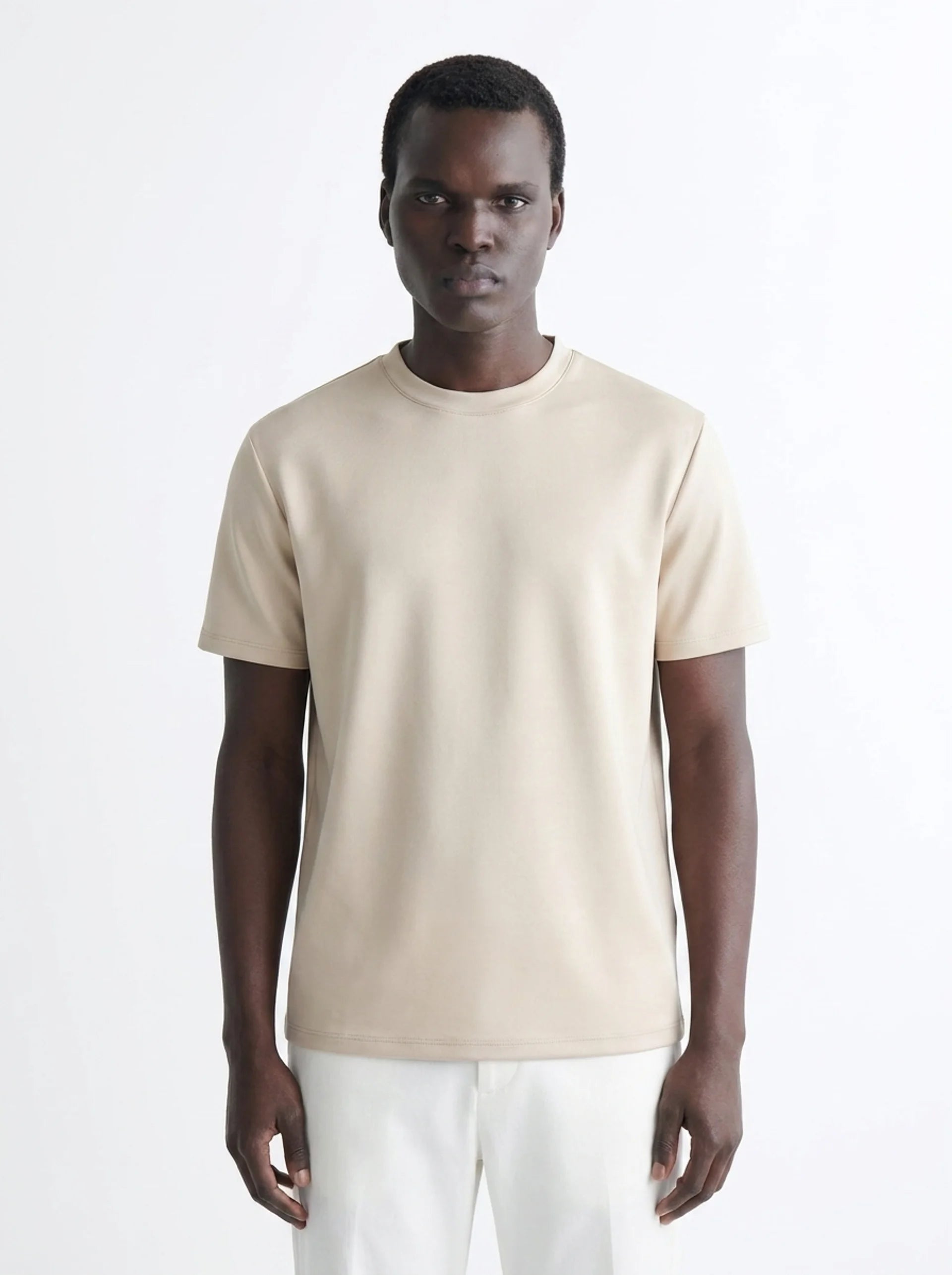 CLUB AMRI SHINY T-SHIRT SAND