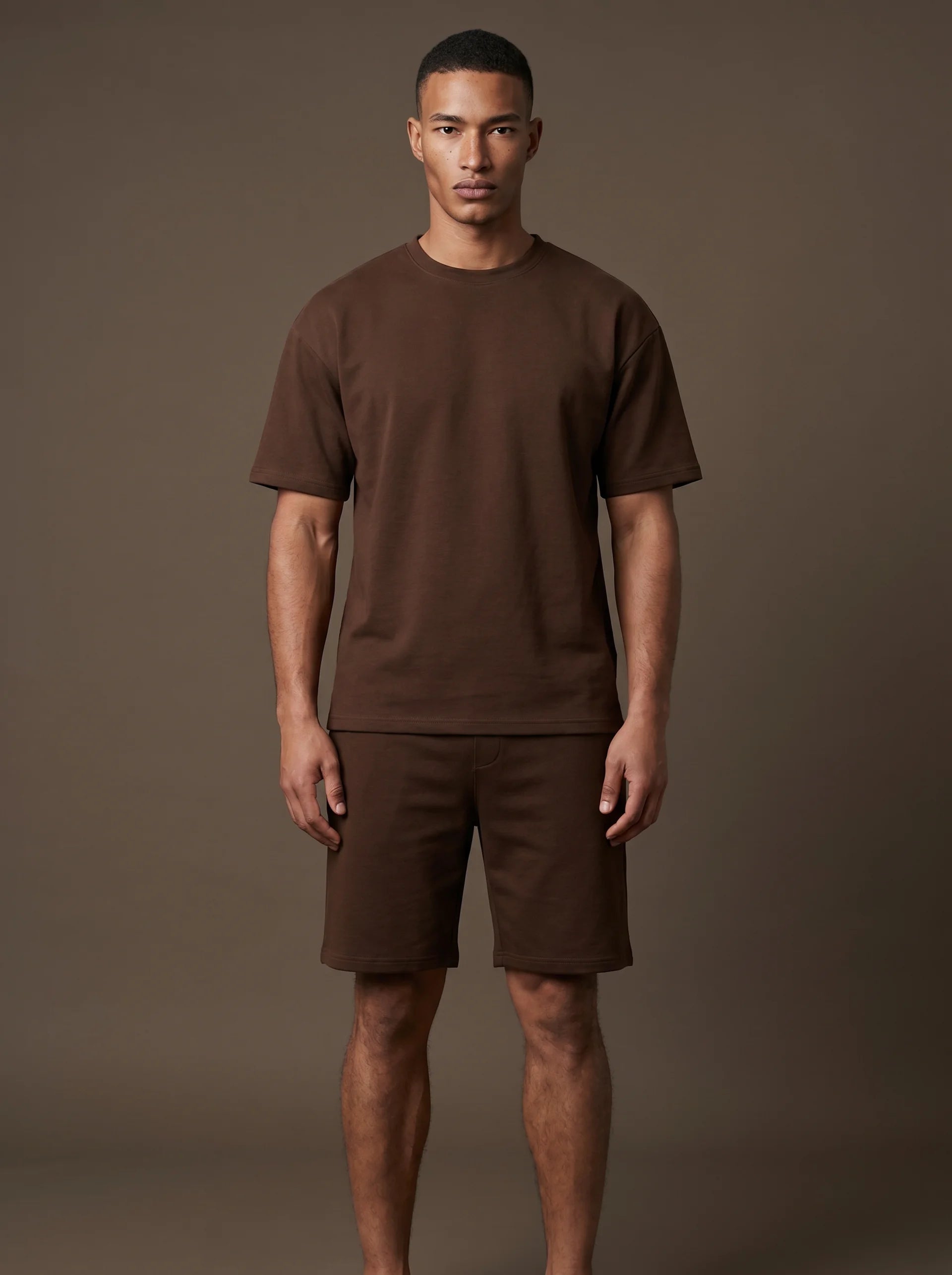 Ultra Soft Two Piece Set - Choco Brown