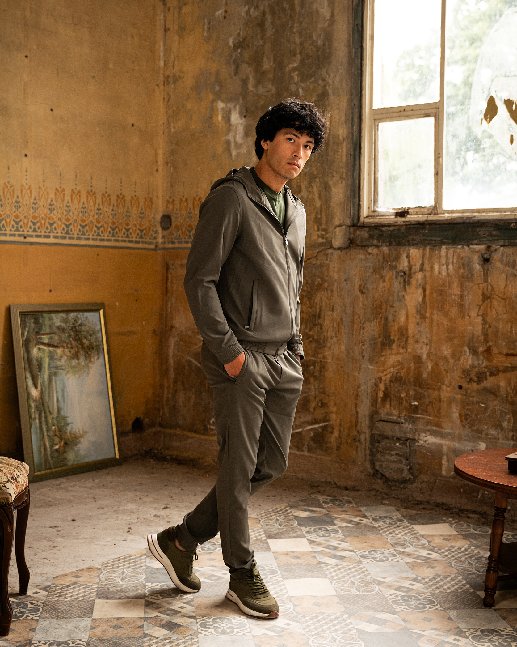 Hooded Tech Costume Green