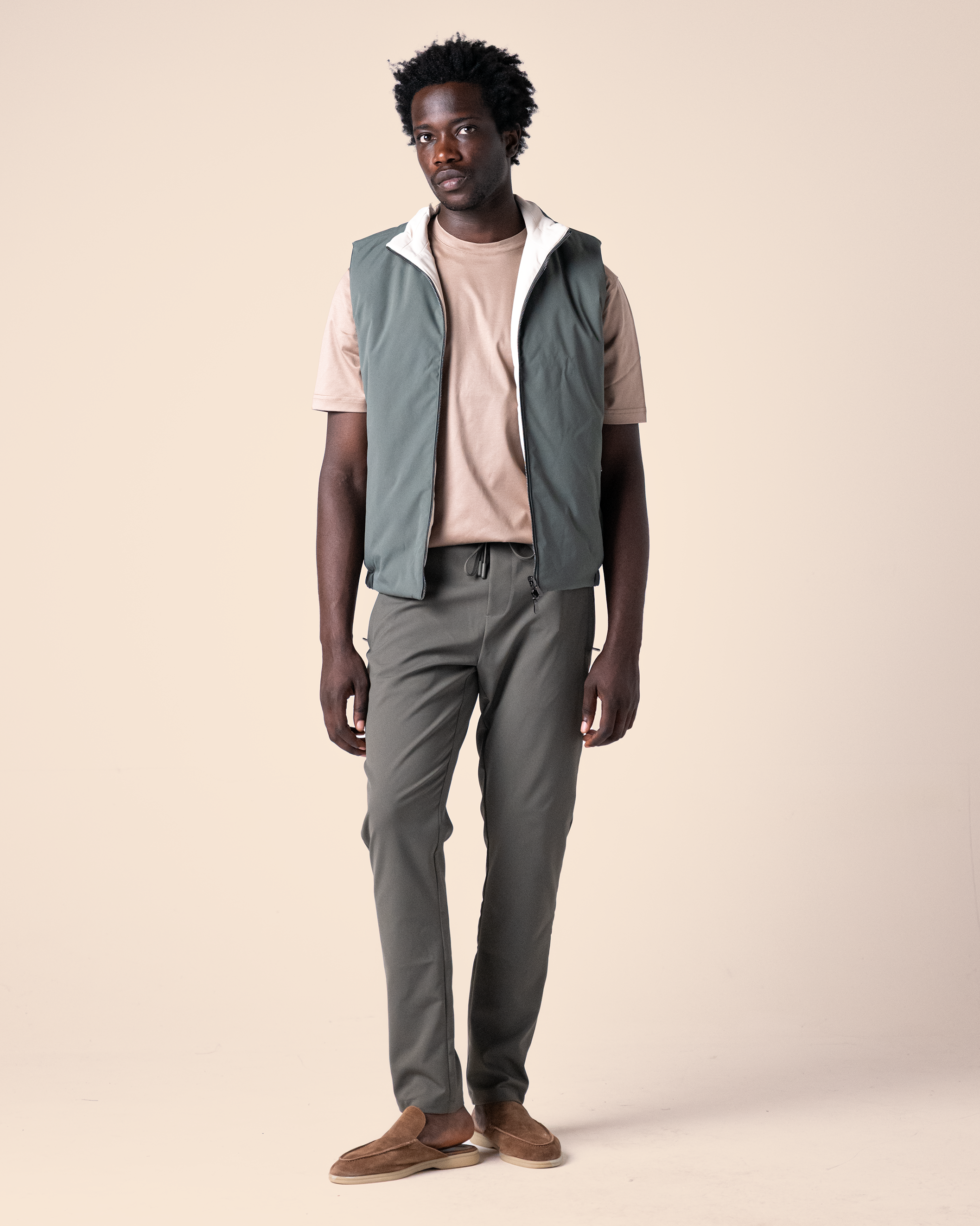 Green Reversible Body Warmer