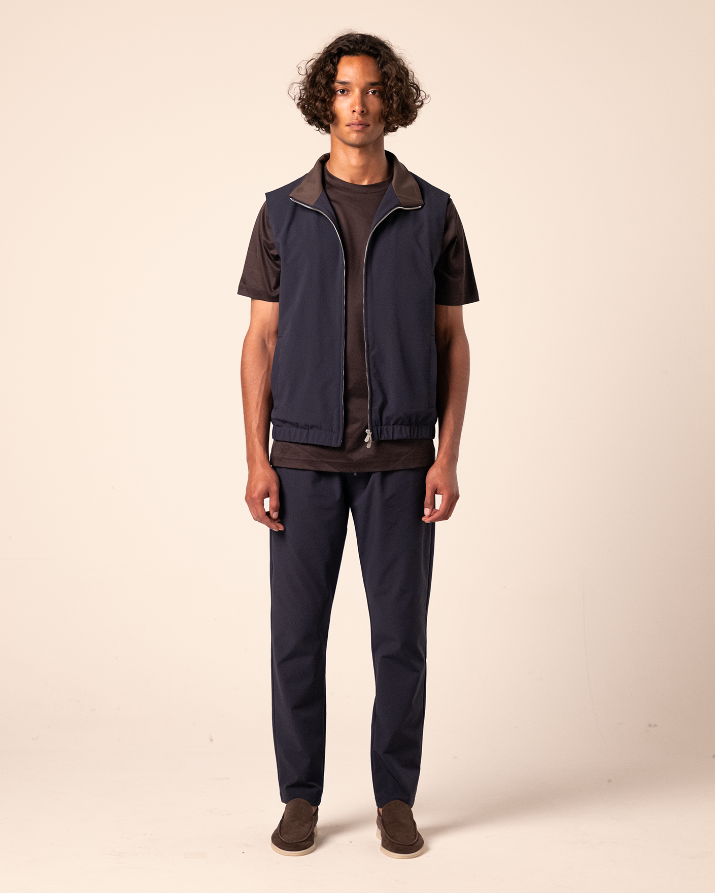 Tech Bodywarmer Set Navy