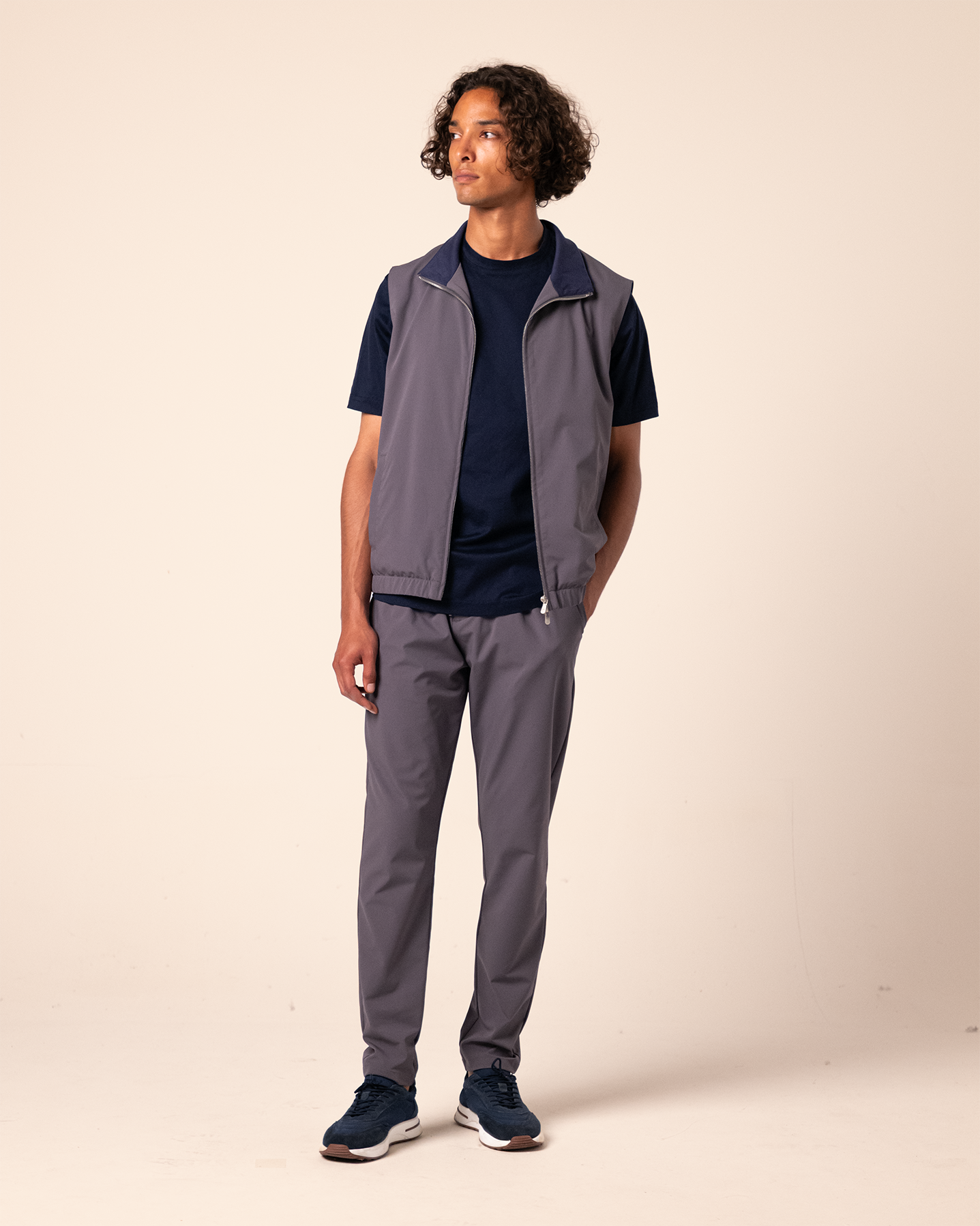 Tech Bodywarmer Set Grey